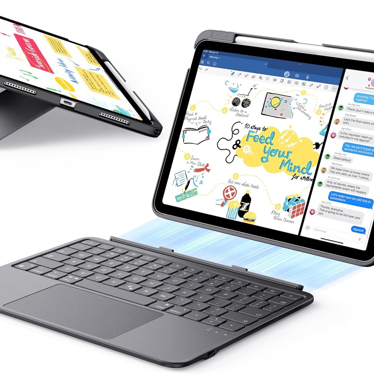 ESR - Teclado ESR Flex Para iPad 11 / 10 Gen A16 Desmontable Negro