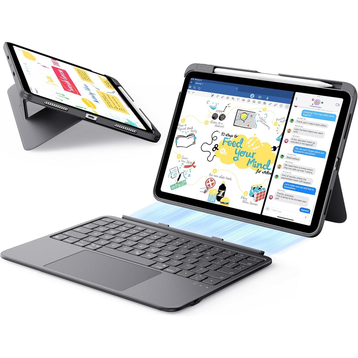 ESR - Teclado ESR Flex Para iPad 11 / 10 Gen A16 Desmontable Negro