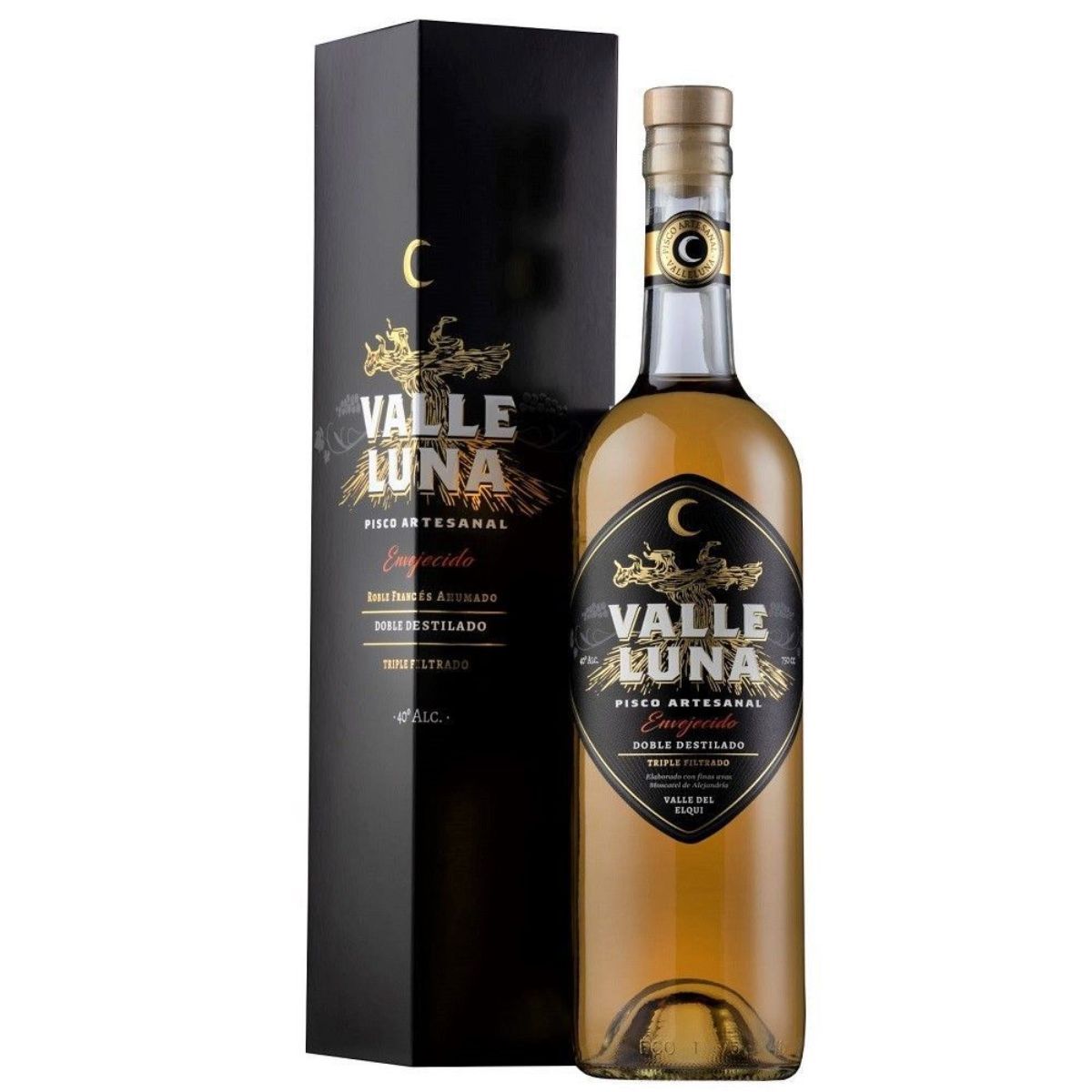 EVERESTT - Pisco Valle Luna Envejecido 40° 750cc