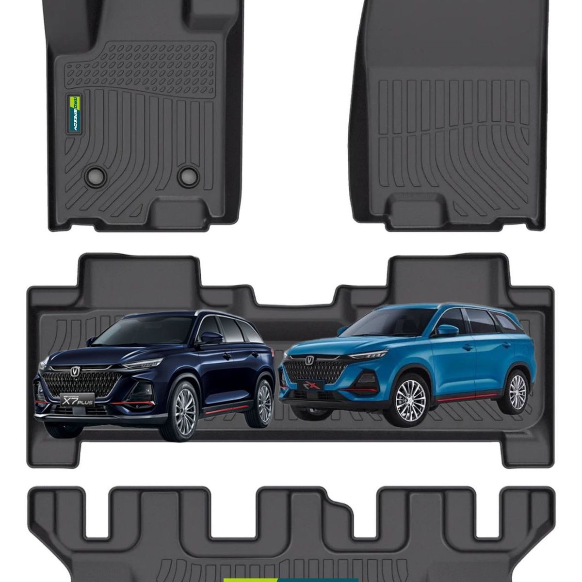 GENERICO - PISOS CALCE PERFECTO PROSPEEDY CHANGAN X7 X7PLUS 4PIEZAS