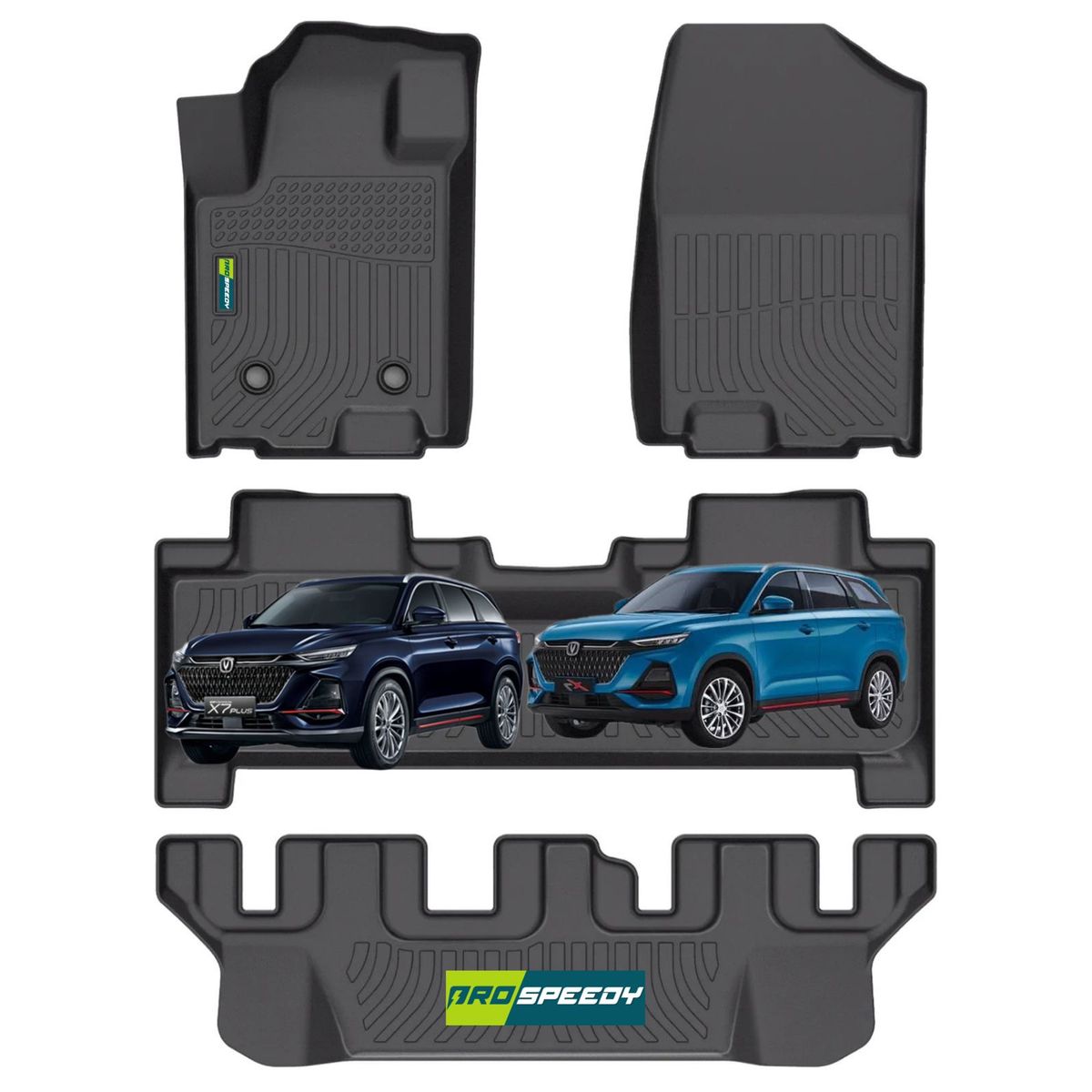 GENERICO - PISOS CALCE PERFECTO PROSPEEDY CHANGAN X7 X7PLUS 4PIEZAS