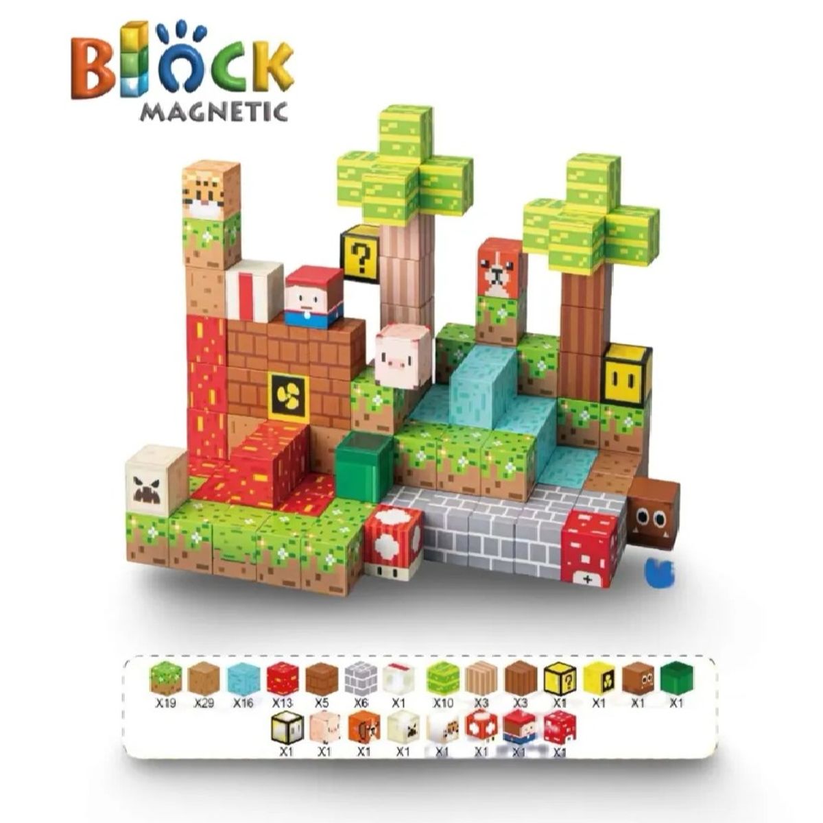 GENERICO - Cubo Magnético Animal 117 Pcs Juguete Taller Sin Fronteras