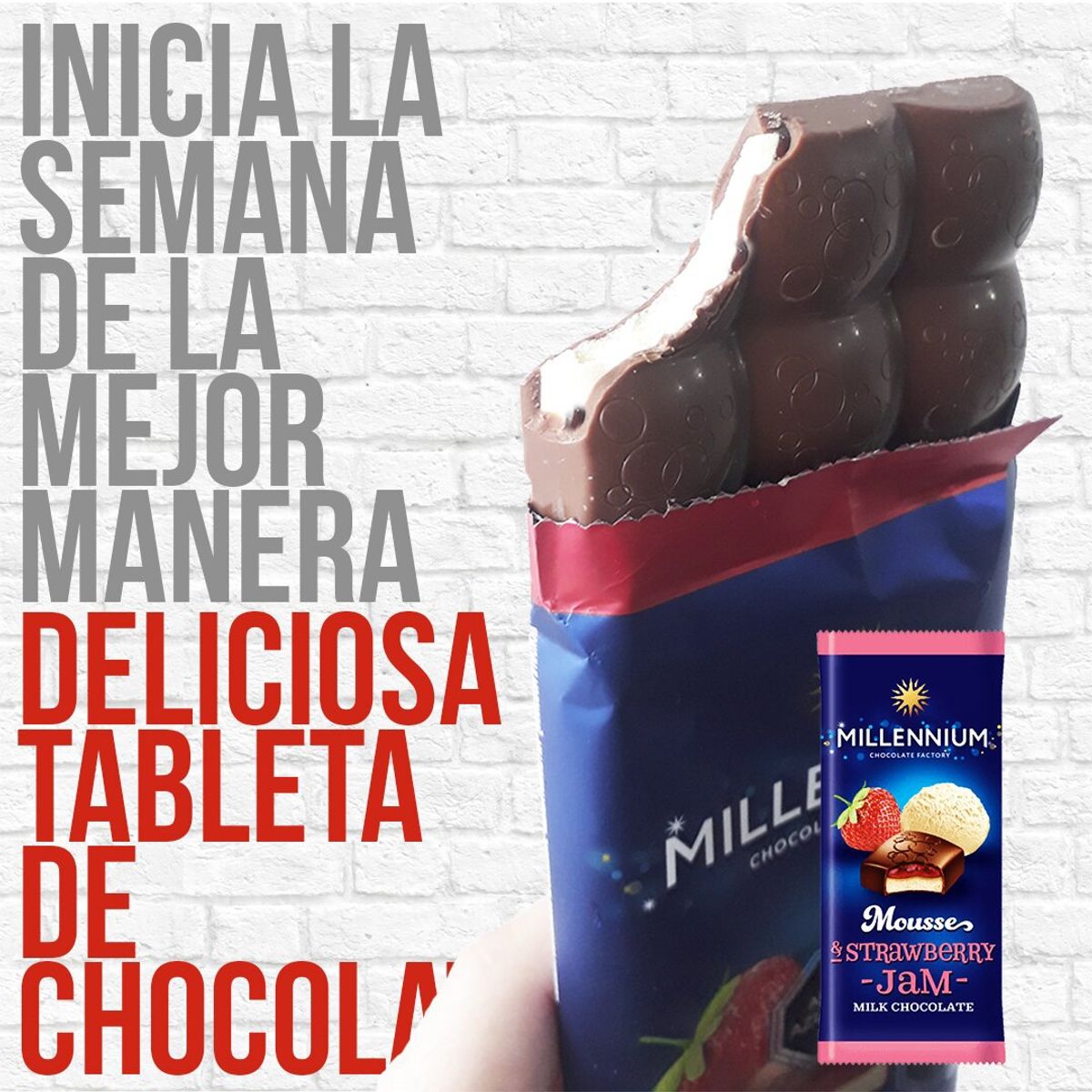  - Tabletas de chocolate rellenas mix Millennium 12u.