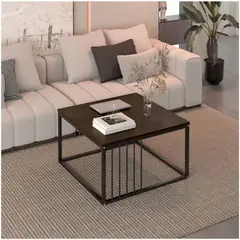 HOMER DESIGN - Mesa De Centro Minimalista Con Cubierta De Melamina 15 Mm