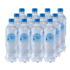 MANANTIAL - 12x Agua Purificada Con Gas Botella 600cc