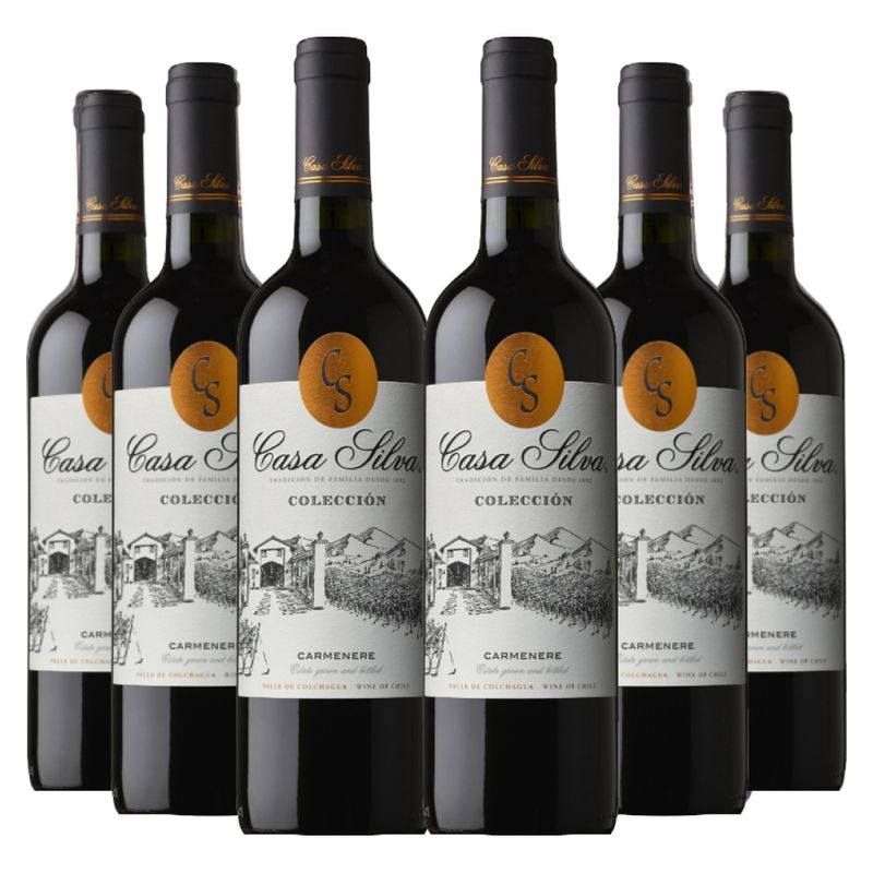 CASA SILVA - 6 vinos Casa Silva Coleccion Carmenere