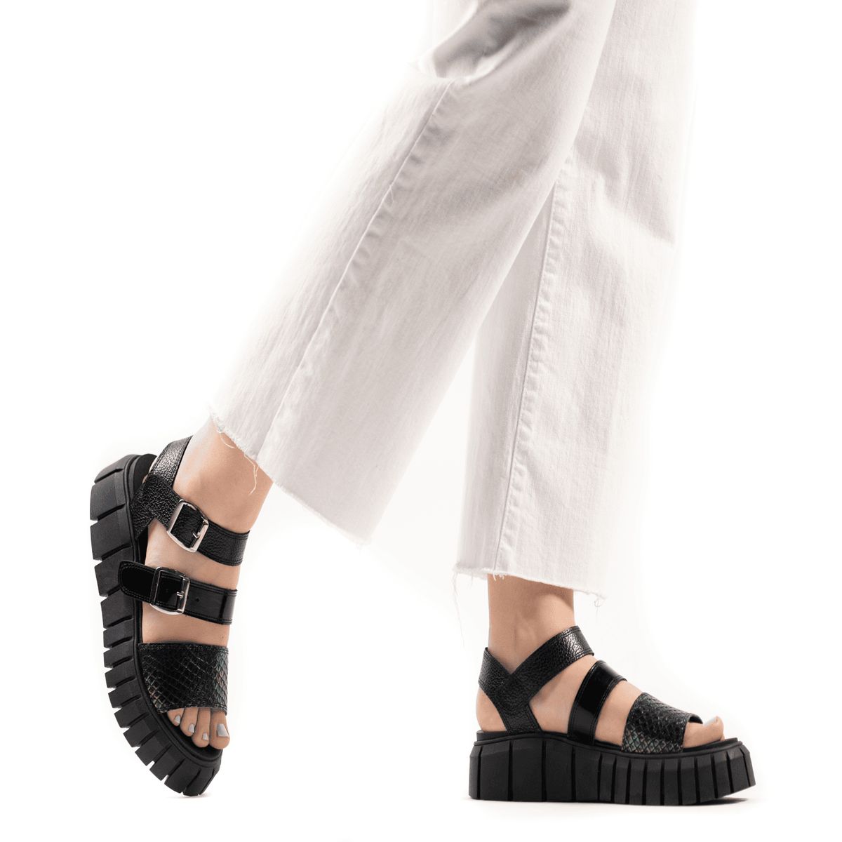 BURANO - Sandalia Plataforma Burano Monza Onix