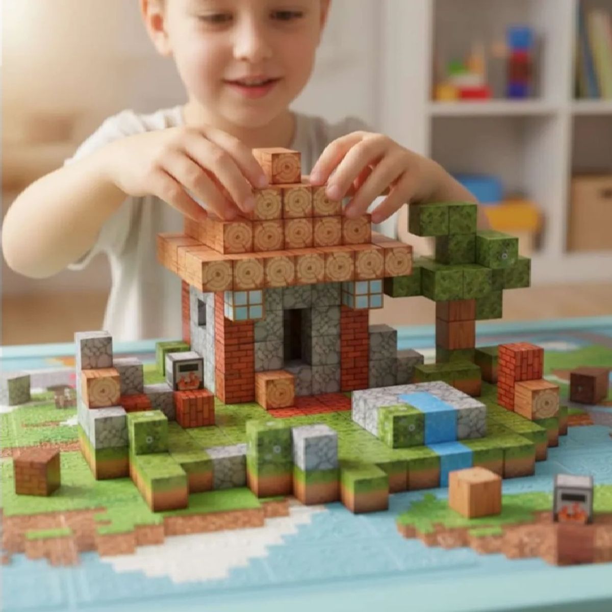GENERICO - Cubo Magnético Selva 312 Pcs Juguete Taller Sin Fronteras