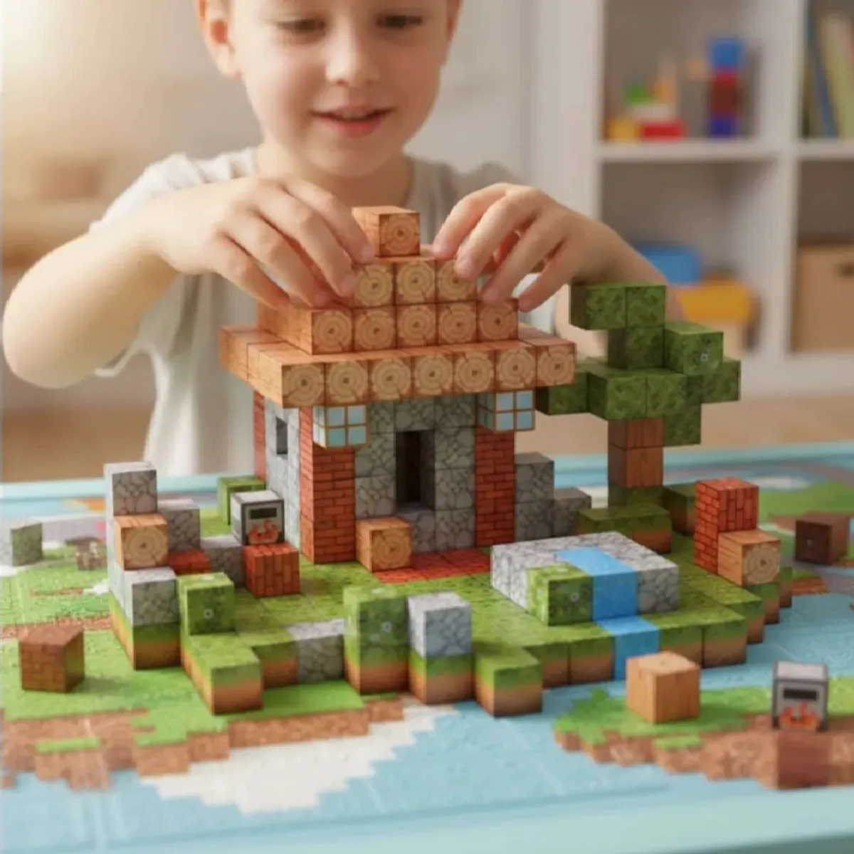 GENERICO - Cubo Magnético Selva 312 Pcs Juguete Taller Sin Fronteras
