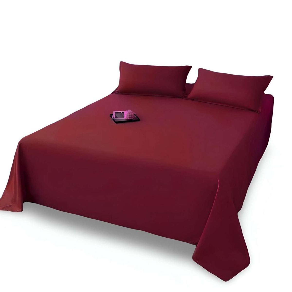 GENERICO - Juegos de Sábanas de POLIALGODON SUPER KING BURDEO