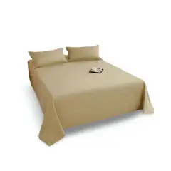 GENERICO - Juegos de Sábanas de POLIALGODON 2/5 BEIGE