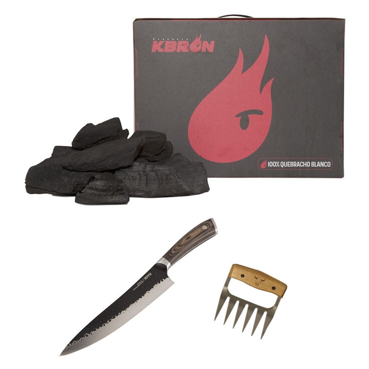 WAYU - Combo Parrilla 286 Wayu  3Kg Carbon Vegetal Kbron