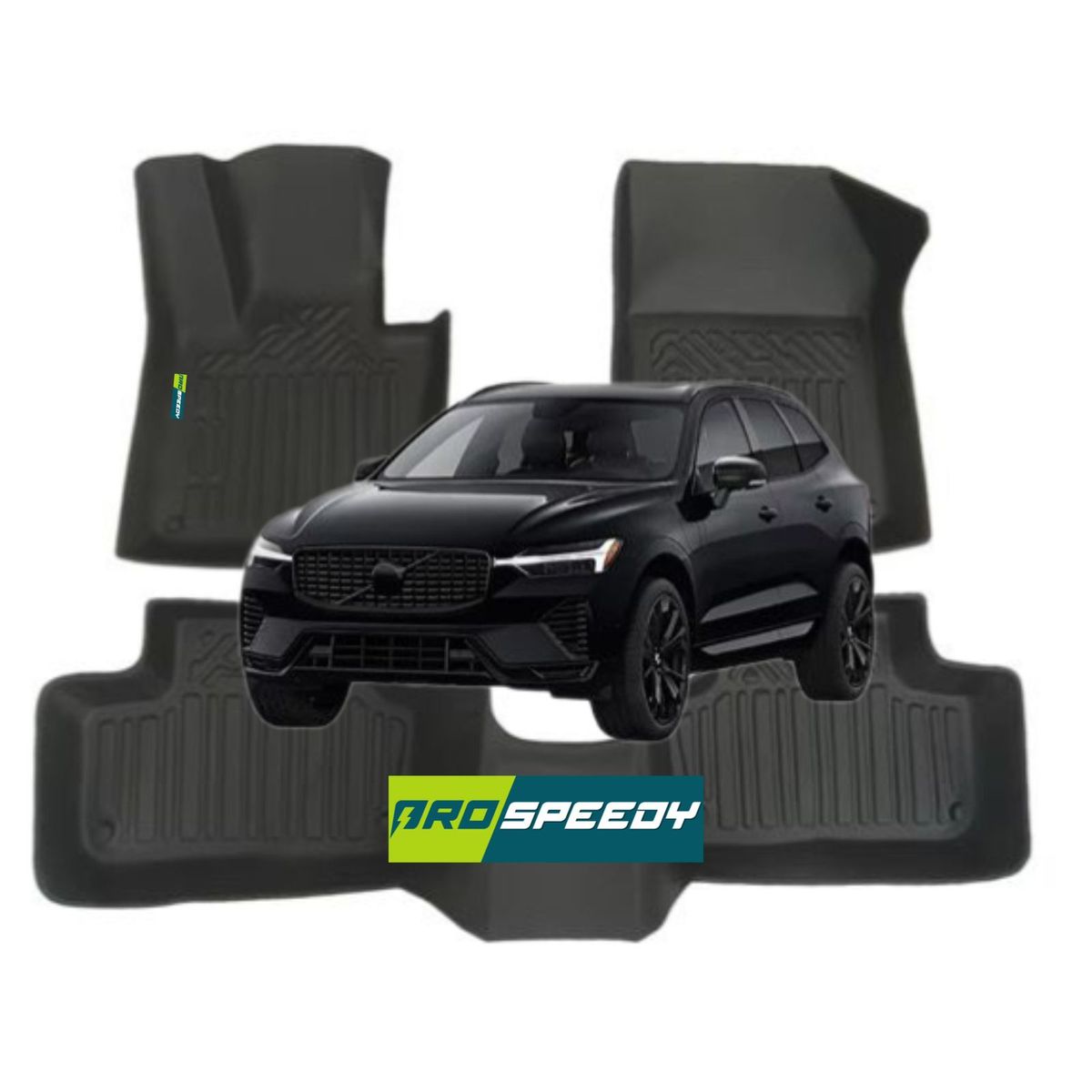 GENERICO - PISOS CALCE PERFECTO PROSPEEDY VOLVO XC60 2018-2024 3PIEZAS