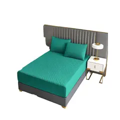 GENERICO - CUBRECOLCHON IMPERMEABLE SUPER KING COLOR TURQUESA