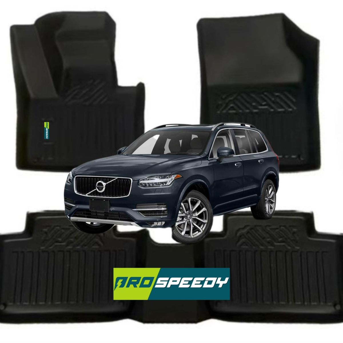 GENERICO - PISOS CALCE PERFECTO PROSPEEDY VOLVO XC90 2015-2023 3PIEZAS