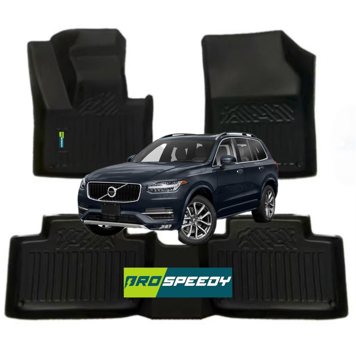 GENERICO - PISOS CALCE PERFECTO PROSPEEDY VOLVO XC90 2015-2023 3PIEZAS