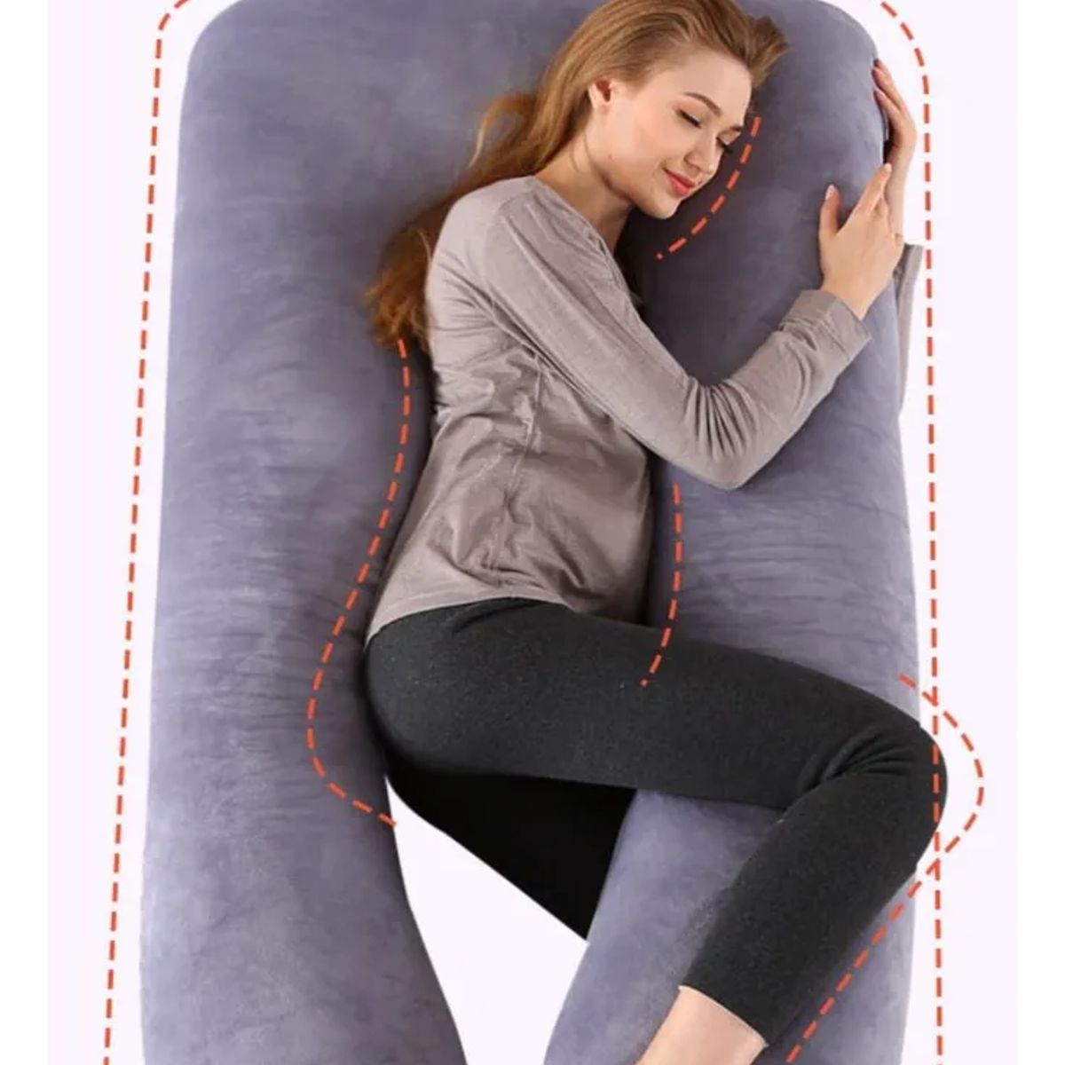 GENERICO - Almohada Multifuncional Para Mujeres Embarazadas La Forma U