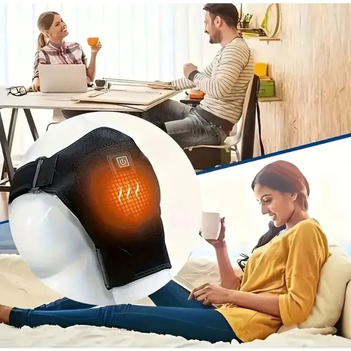 GENERICO - Soporte Ajustable para Dolor de Hombro, Terapia 3 en 1 Calor y Frío