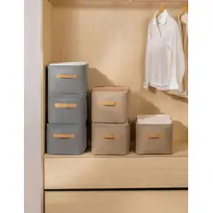 GENERICO - 6x Bolsas Organizador Ropa Caja Plegable Asa Almacenamiento