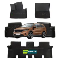 GENERICO - PISOS CALCE PERFECTO PROSPEEDY KIA SORENTO 2021-2024 4PIEZAS