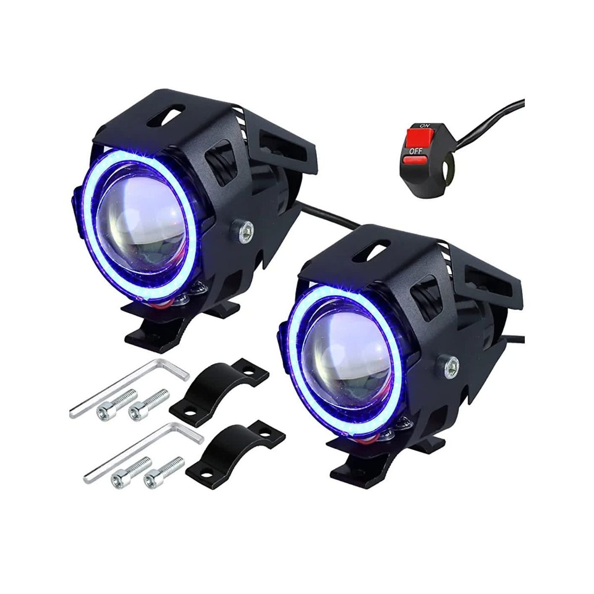 Neblineros led ojo de angel para motos scooter bicimotos, marca GENERICO - Foto Principal