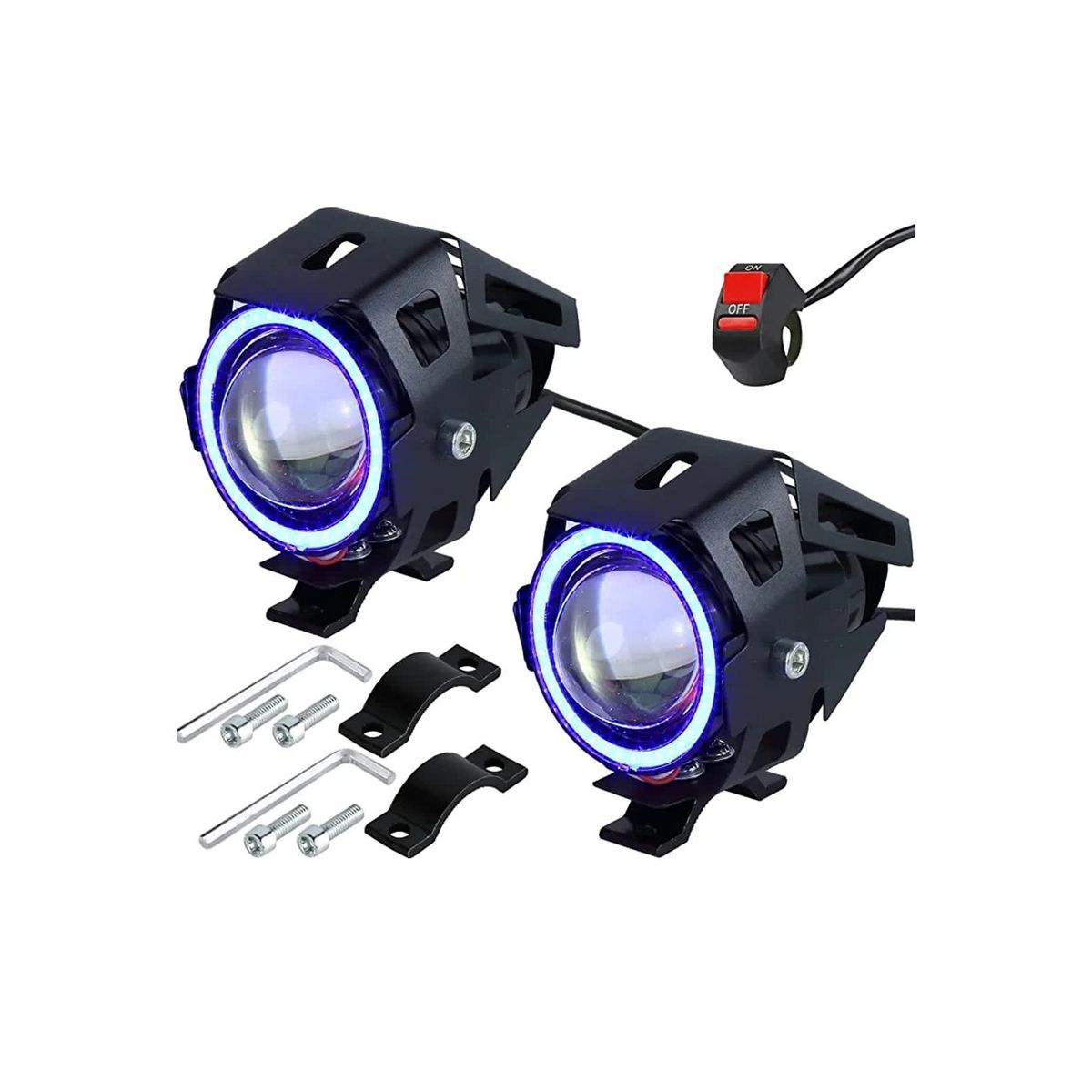 Neblineros led ojo de angel para motos scooter bicimotos, marca GENERICO - Foto Principal