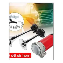 GENERICO - Bocina 12v aire comprimido para autos camiones y motos