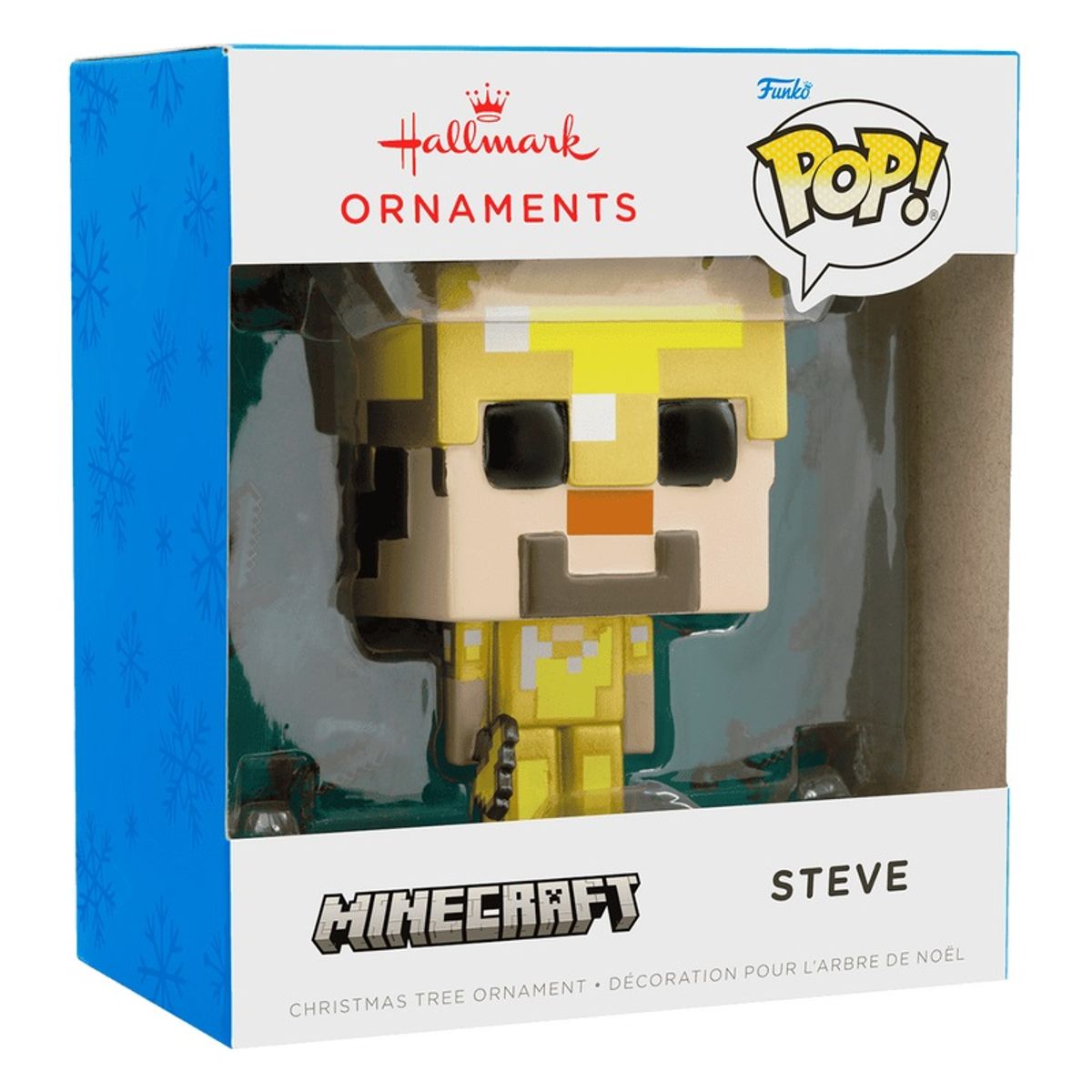FUNKO - Funko Pop Minecraft  Steve Con Armadura De Oro Adorno de Navidad