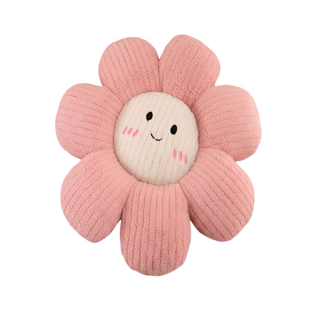 GENERICO - COJIN DECORATIVO FLOR KAWAII 45CM ROSA
