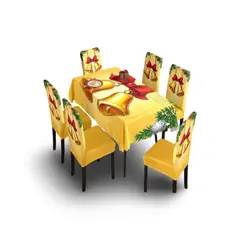 GENERICO - MANTEL DE NAVIDAD MAS 6 FUNDAS DE SILLAS