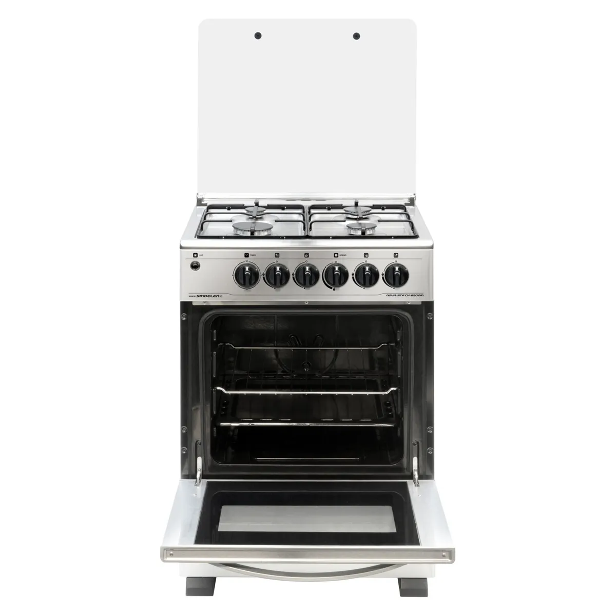SINDELEN - Cocina 4 Quemadores Horno De  67.2 Lt Gas Licuado Ch-6200In Sindelen