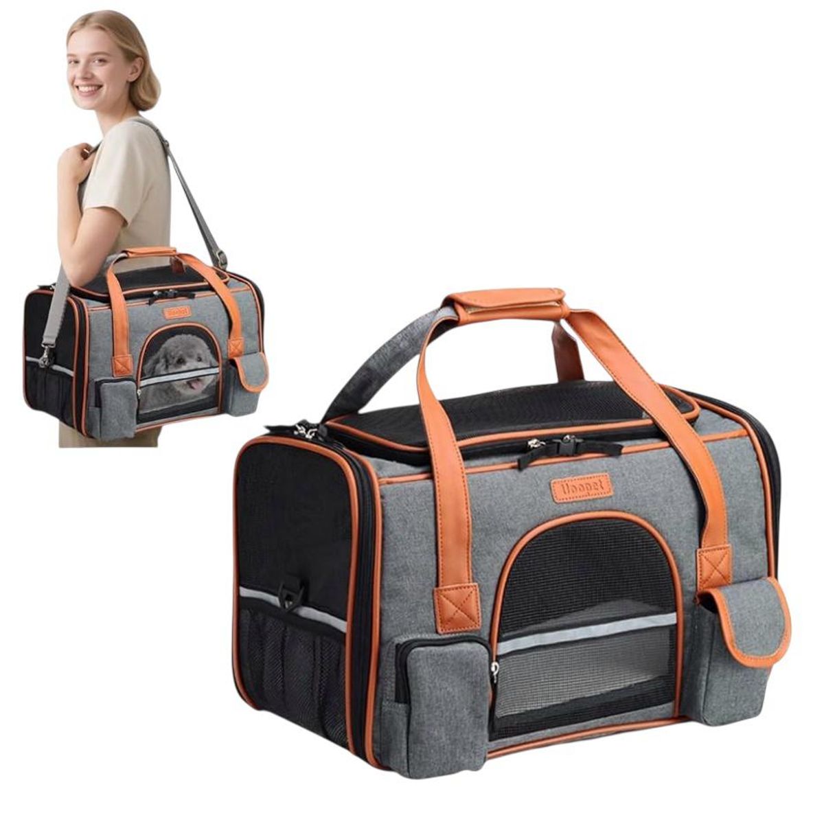 GENERICO - Bolso Elegante Transportador Para Mascotas Perros Gato L