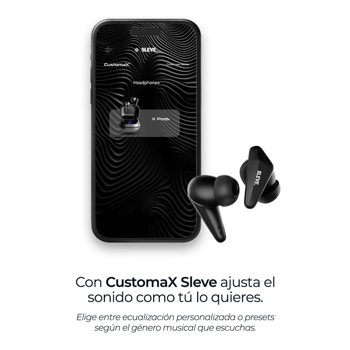 SLEVE - Audifonos Inalambricos Bluetooth Sleve X Pods 2Gen