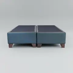 BLOCCARE - Base Dividida Full Box 30 cm / Patas De Madera 11 cm - Largo 200 cm - Con Refuerzo