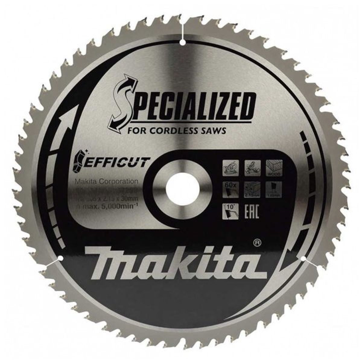 MAKITA - Disco de Corte para Sierra Circular 6-12″ 60T B-69886 Makita