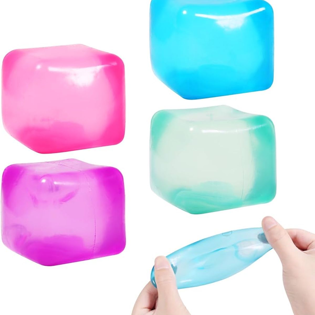 GENERICO - Set 2 Cubos pinch ice cube - Juguete sensorial para la ansiedad. Stress
