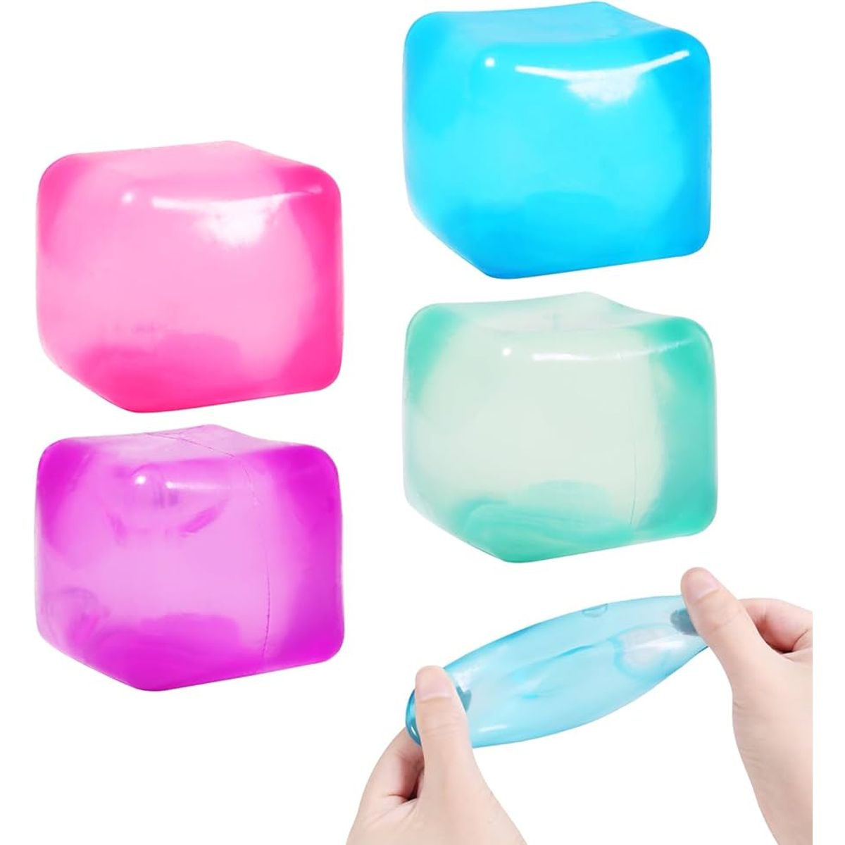 GENERICO - Set 2 Cubos pinch ice cube - Juguete sensorial para la ansiedad. Stress