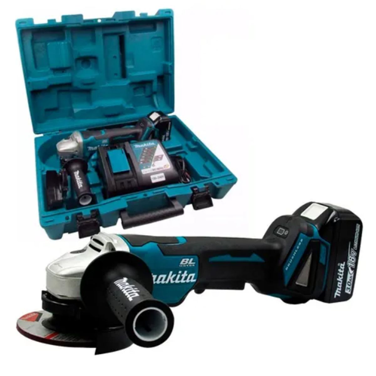 MAKITA - Esmeril Angular Inalambrico 412 18V BL DGA455RF Makita