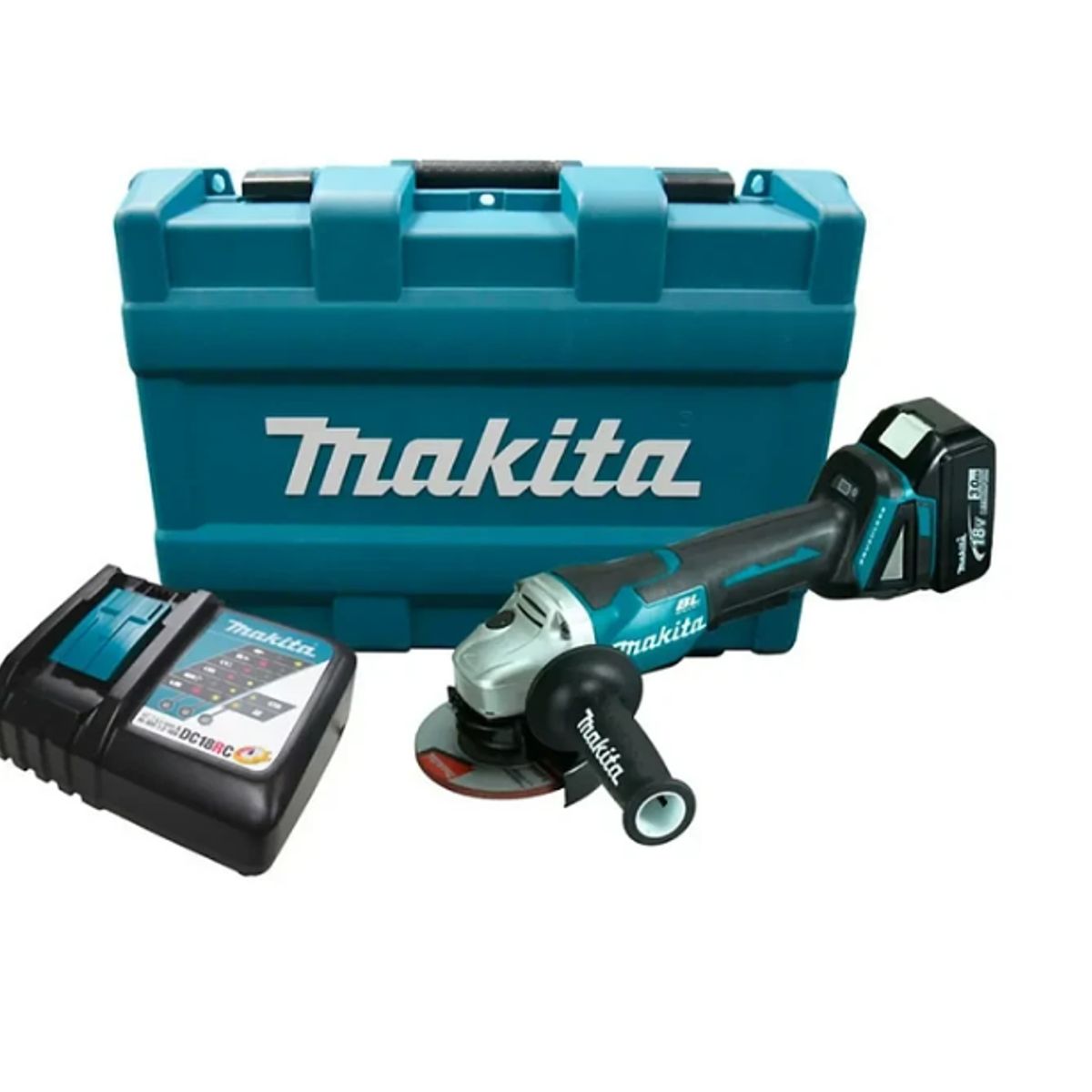 MAKITA - Esmeril Angular Inalambrico 412 18V BL DGA455RF Makita