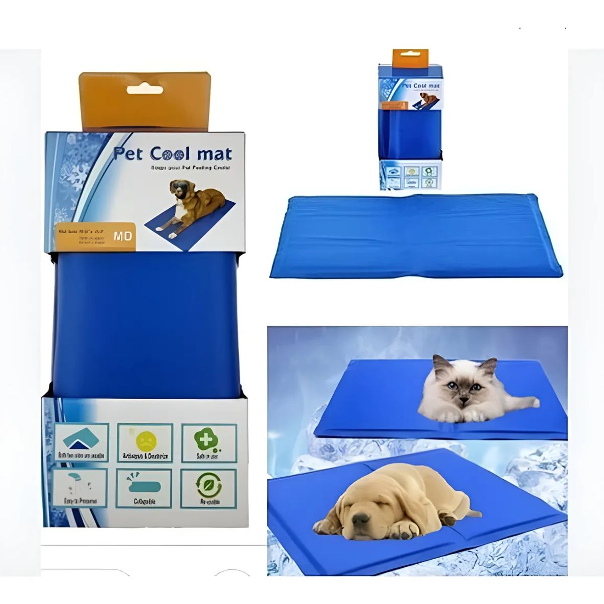 GENERICO - Manta De Gel Frio Refrescante Talla L 90x50cm Para Mascota