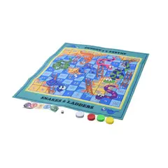 GENERICO - Juguete Alfombra De Serpientes Y Escaleras 80x70cm Fichas