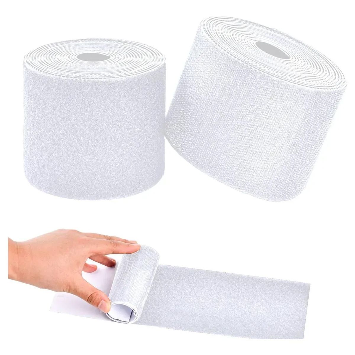 KUANGYE - Rollo Velcro Autoadhesivo 6 Metros Adhesivo 10 Cm Ancho