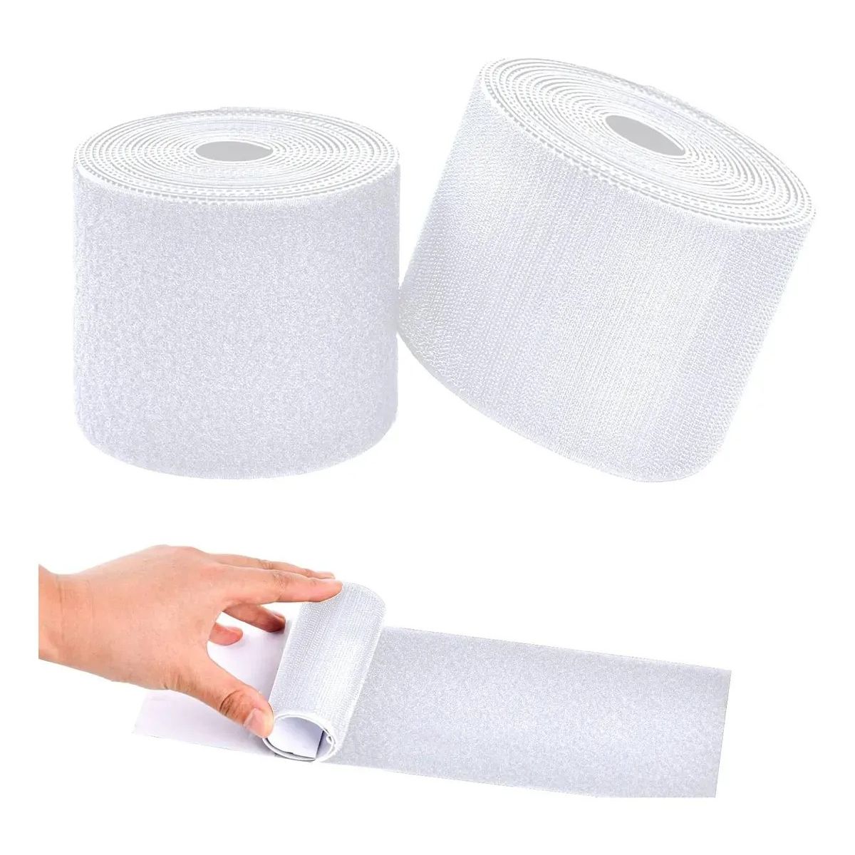KUANGYE - Rollo Velcro Autoadhesivo 6 Metros Adhesivo 10 Cm Ancho