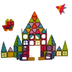 GENERICO - Juego didáctico azulejos Magnéticos de construcción 100 piezas