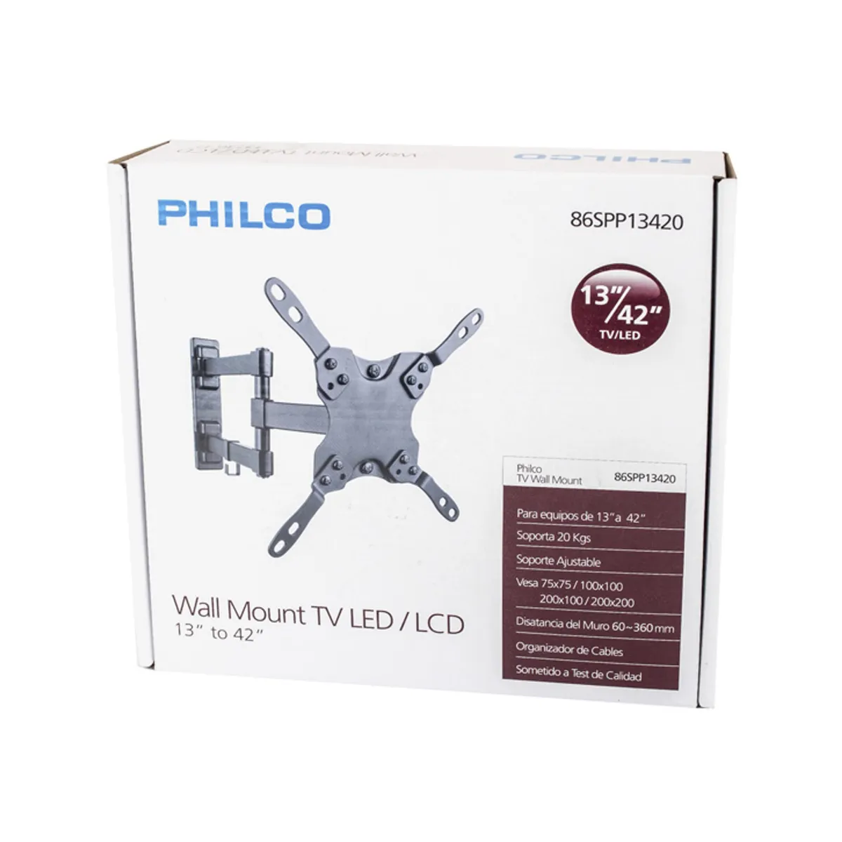 PHILCO - Soporte Móvil 13 A 42 Pulgadas De Tv Led Lcd Philco