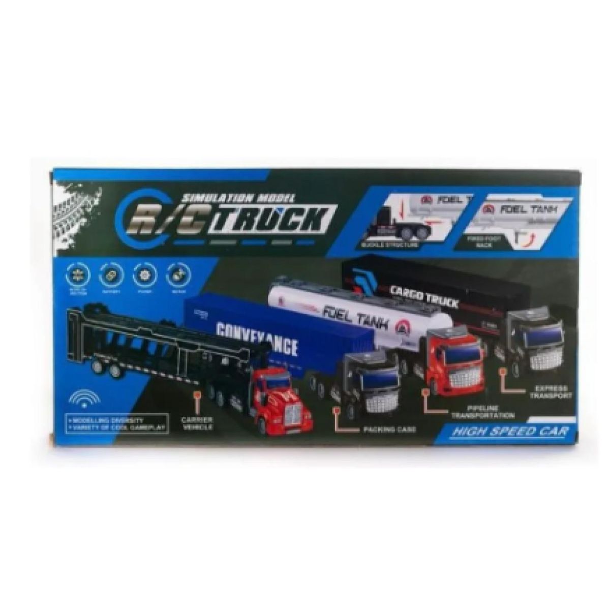 GENERICO - Juguete Camion A Control Remoto Contenedor Tanque Infantil