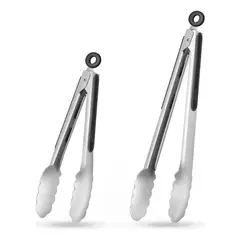 KUANGYE - 2 Pinzas Tenazas Chef Para Pan Ensalada Carne Asada