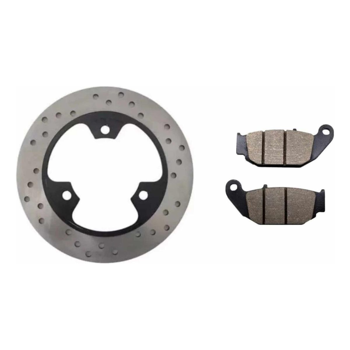 GENERICO - Disco de Freo Trasero + Pastillas Freno Traseras Suzuki Gixxer 150