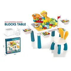 MOVI - Mesa de juego con silla y 102 piezas de lego