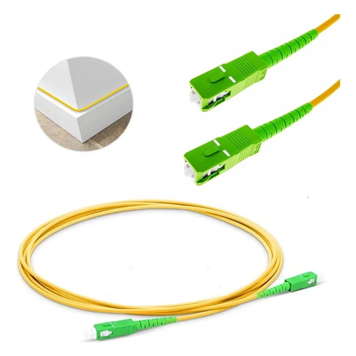 GENERICO - Cable patch cord fibra Optica 2m
